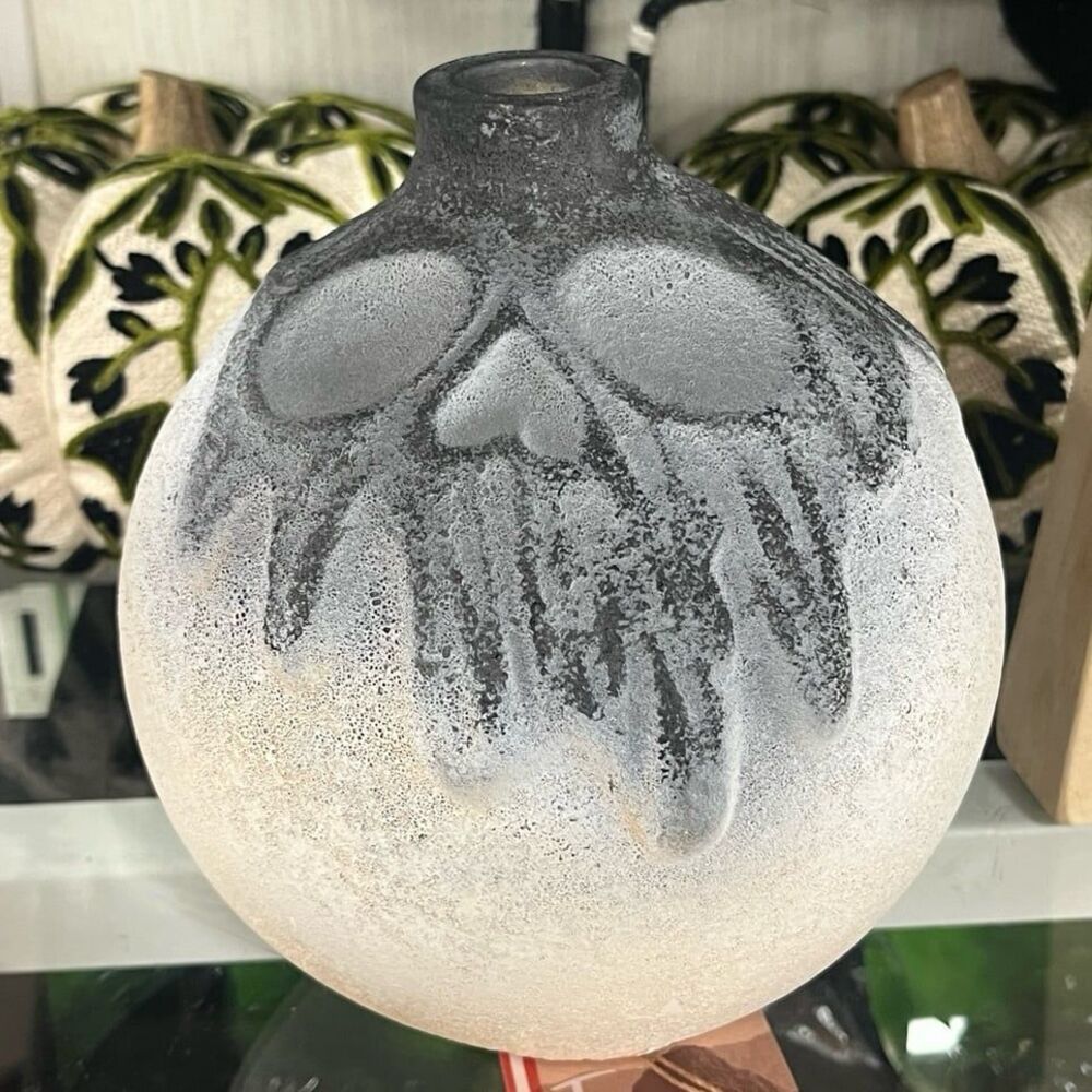 Tahua Halloween Viral Small Skull Poison Bottle Handmade Vase